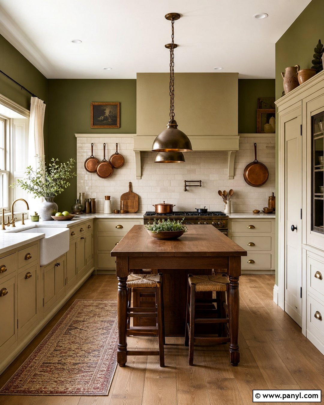 Olive Green Farmhouse Kitchen Walls - 30 Farmhouse Kitchen Wall Colors