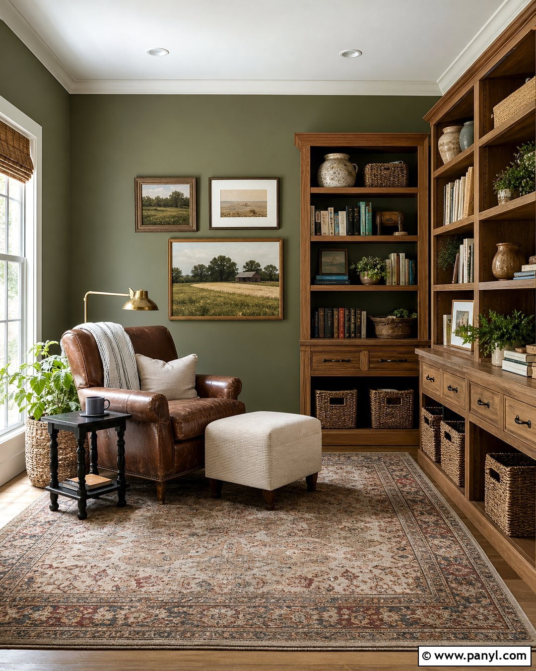 Olive Green Farmhouse Walls - 35 Farmhouse Wall Colors