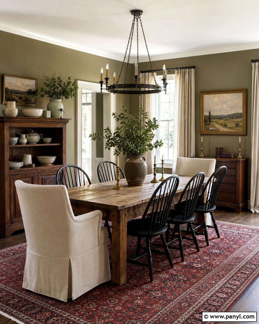 Olive Green Farmhouse Walls - 20 Farmhouse Style Wall Colors