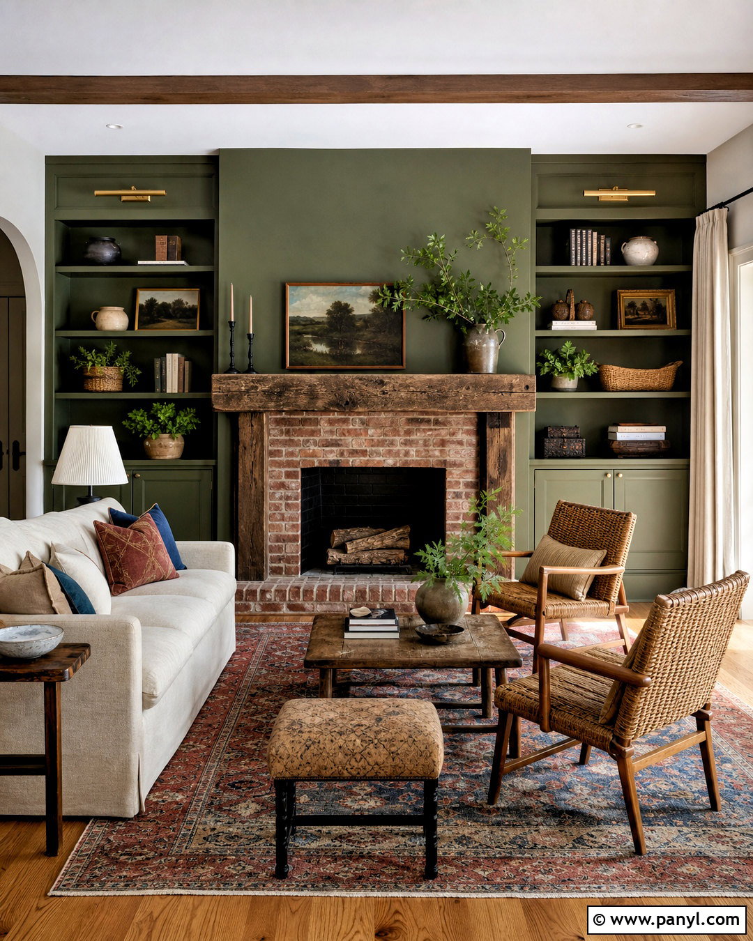 Olive Green Fireplace Wall - 20 green fireplace wall ideas