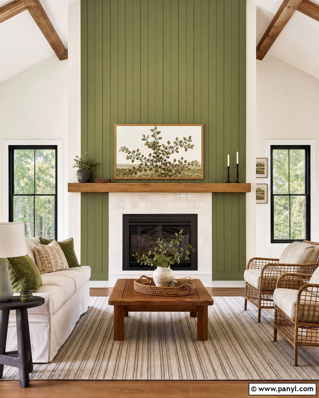 20 Olive Green Fireplace Wall Ideas for Cozy, Elevated Spaces