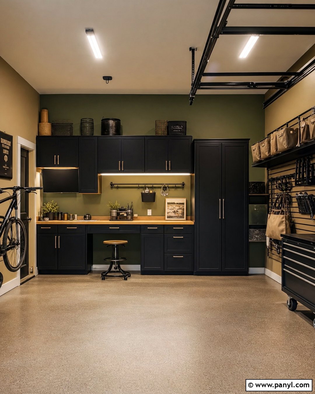Olive Green Garage Walls - 30 Garage Wall Colors