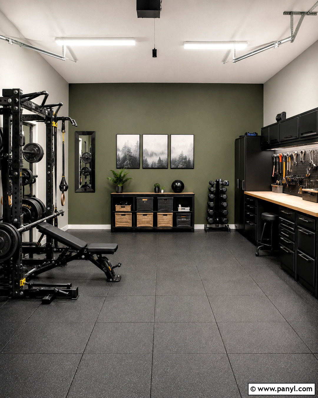 Olive Green Garage - 20 best garage paint colors