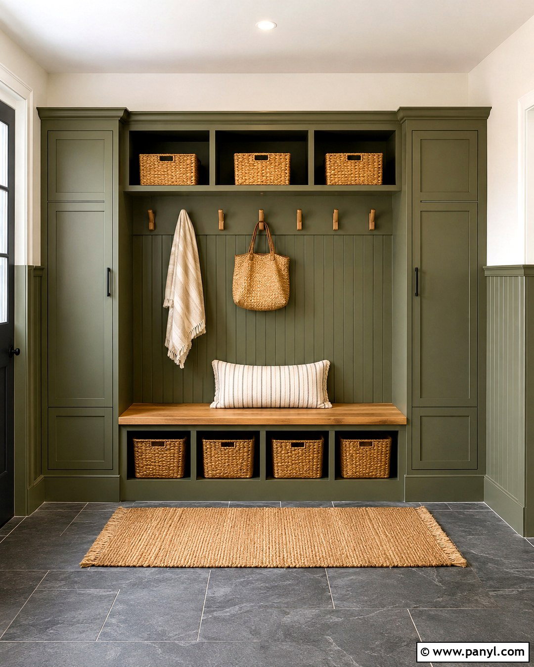 Olive Green Half Beadboard - 20 Half Beadboard Wall Paint Colors