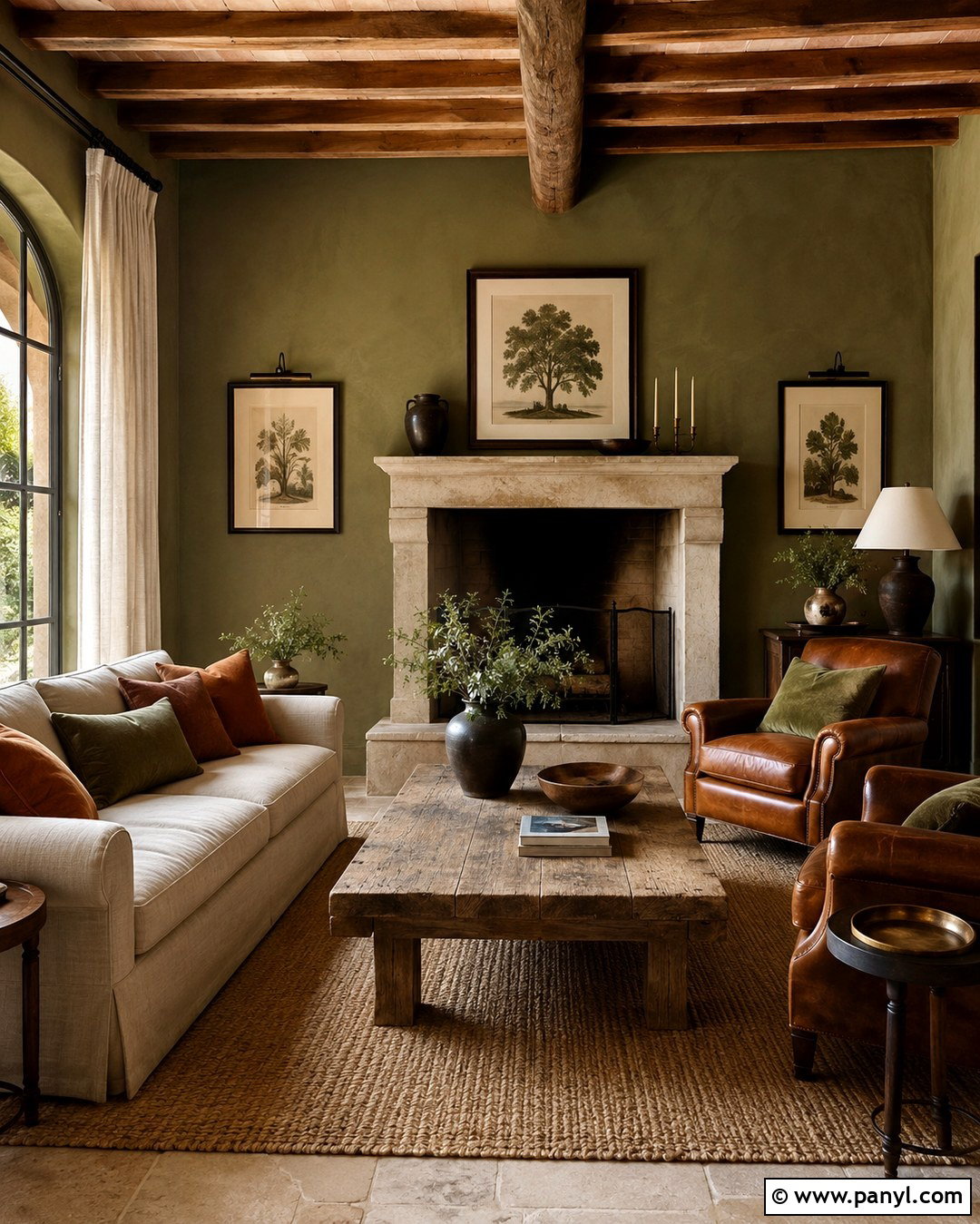 Olive Green Italian Walls - 20 Italian Wall Colors