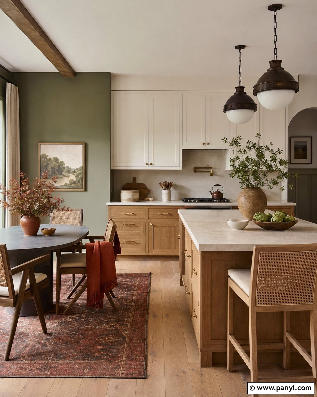 Olive Green Kitchen Accent Wall - 30 kitchen accent wall color ideas