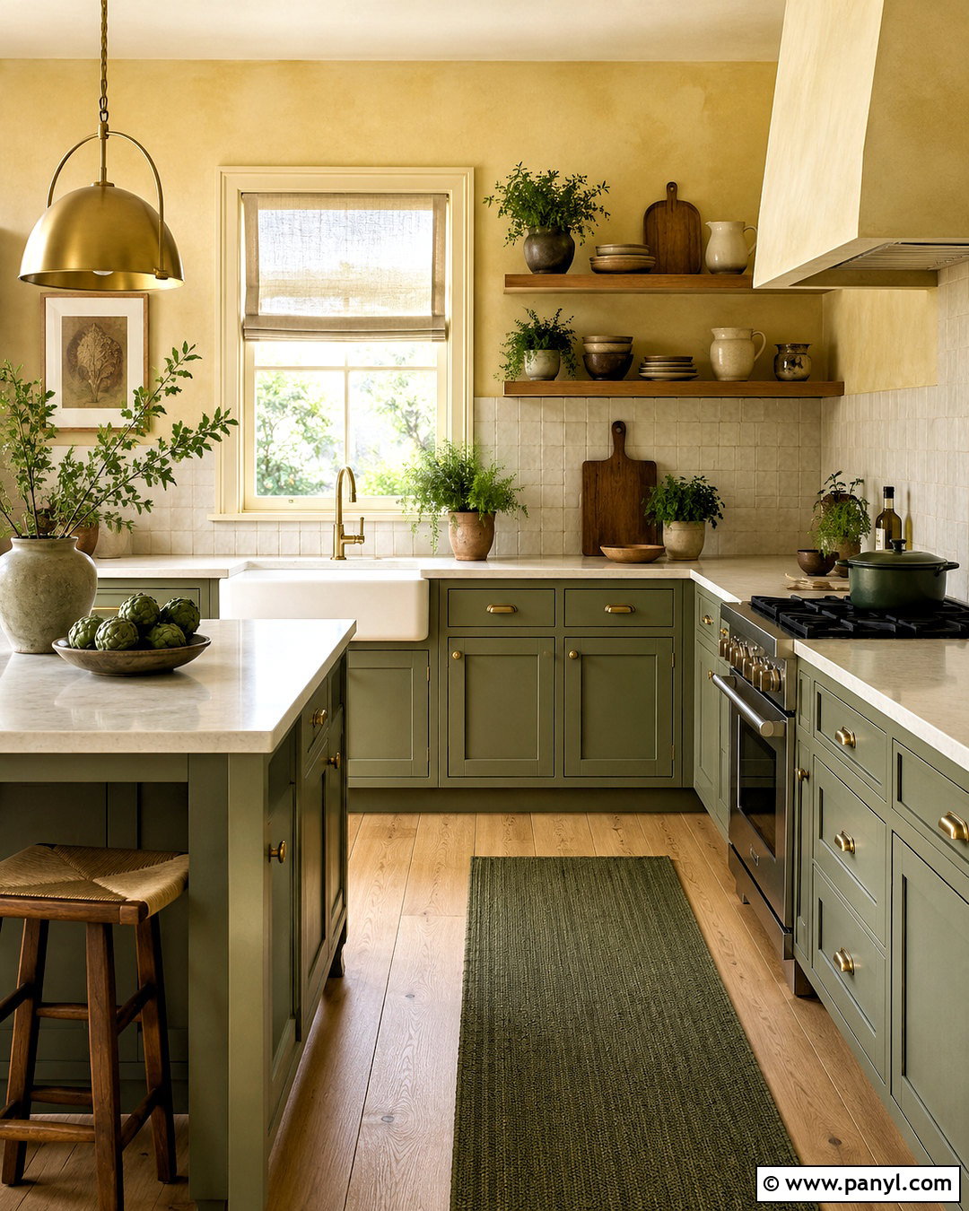 Olive Green Kitchen Cabinets With Yellow Walls - 20 What Color Kitchen Cabinets Go With Yellow Walls