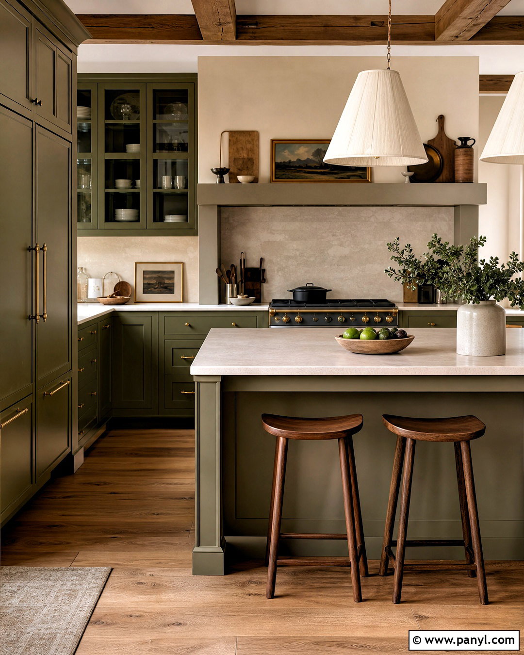 Olive Green Kitchen Color Scheme - 20 kitchen colors schemes paint ideas