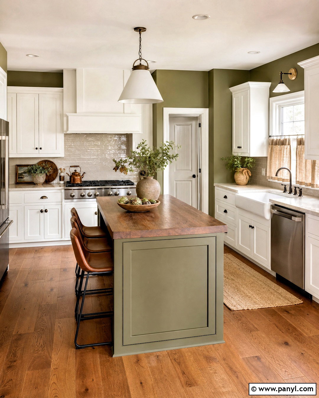 Olive Green Kitchen Paint - 20 kitchen paint colors with white cabinets