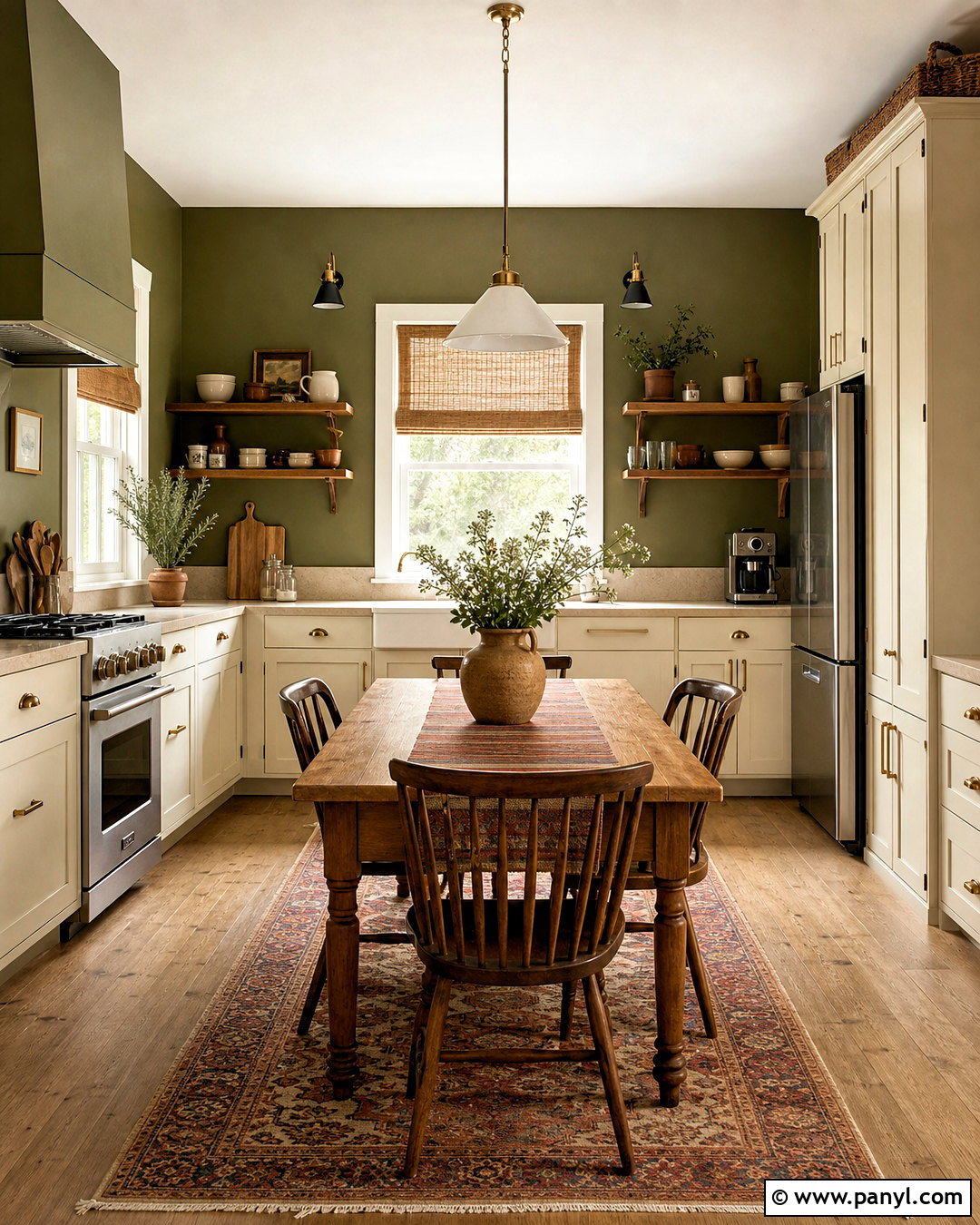 Olive Green Kitchen Wall - 20 green wall ideas