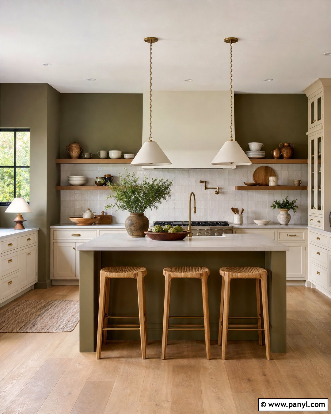 Olive Green Kitchen Wall Color - 50 wall colour ideas