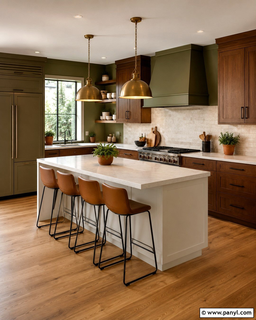 Olive Green Kitchen Walls - 20 Green Walls In House Ideas