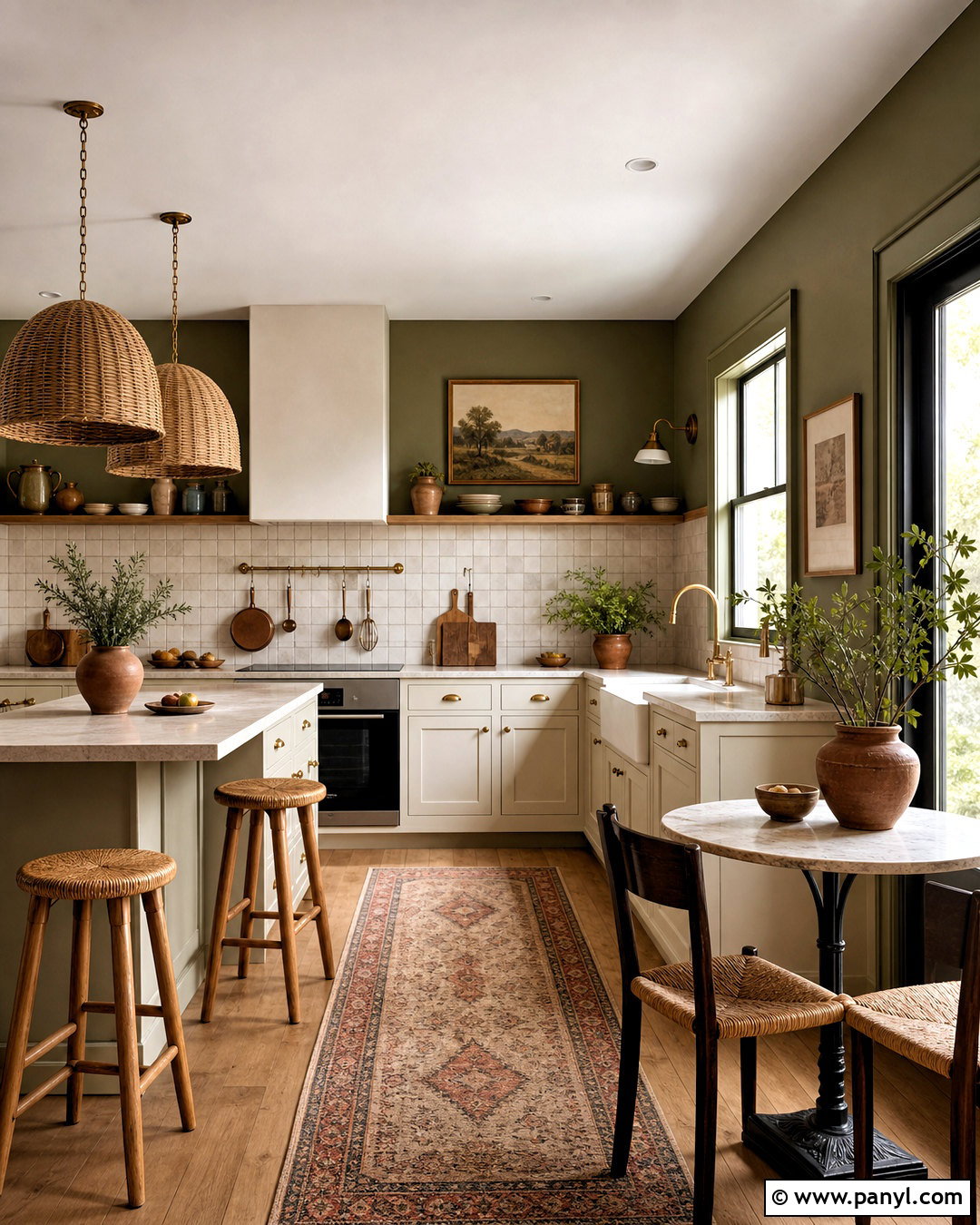 Olive Green Kitchen Walls - 20 interior wall painting ideas
