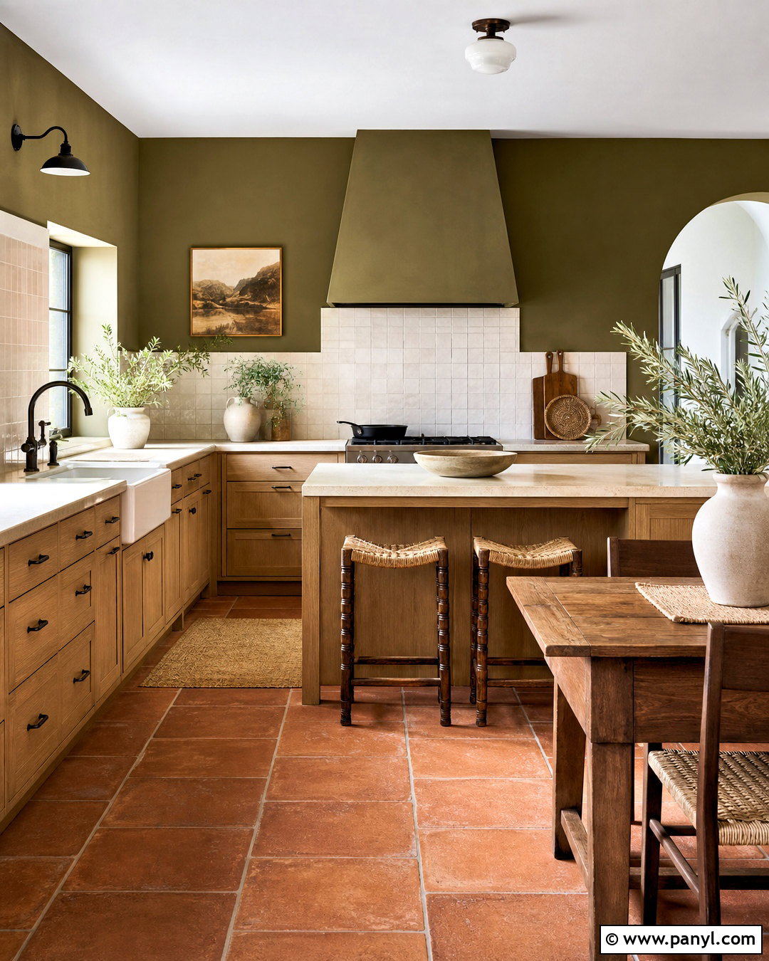 Olive Green Kitchen Walls - 20 kitchen paint ideas walls colour schemes
