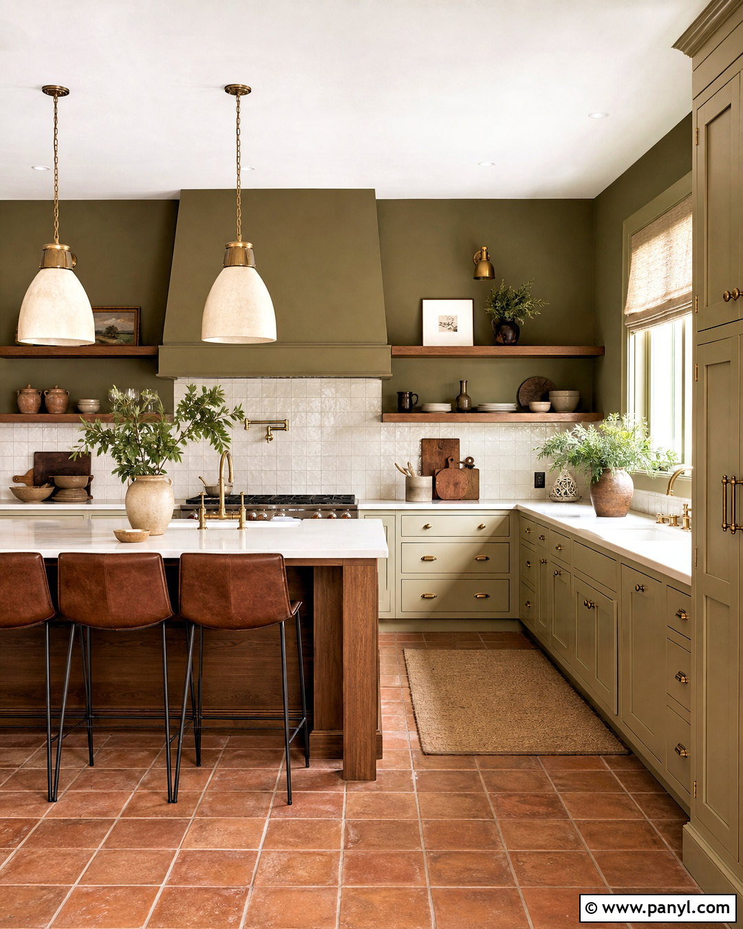 Olive Green Kitchen Walls - 20 kitchen wall paint colors