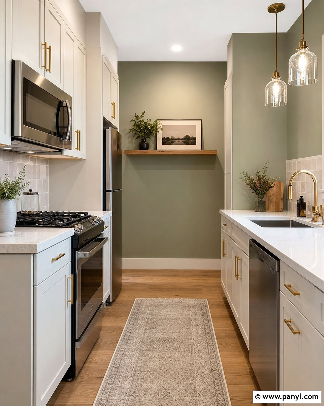 Olive Green Kitchen Walls In A Small Kitchen - 35 Olive Green Kitchen Walls