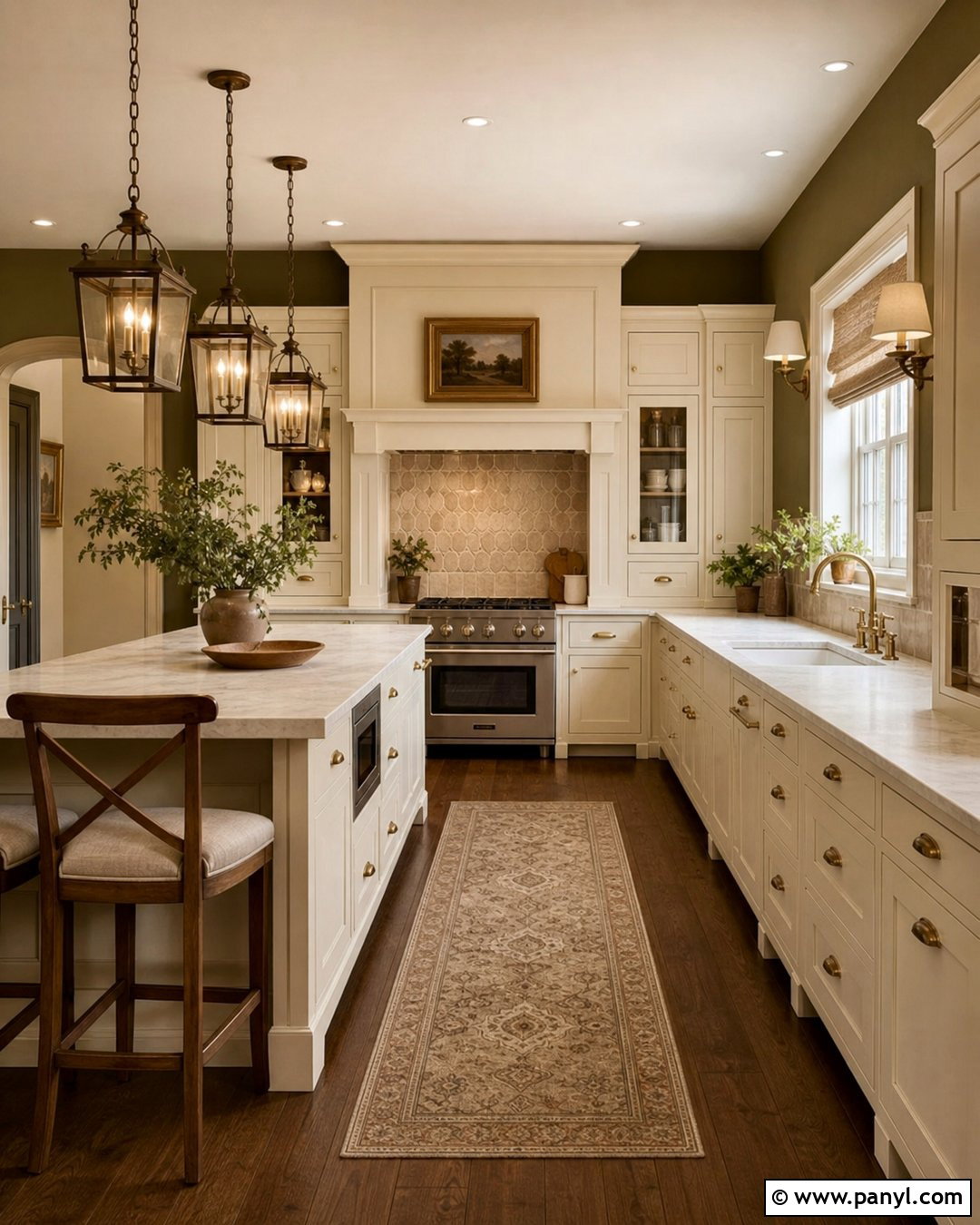 Olive Green Kitchen Walls With Cream Cabinets - 35 Olive Green Kitchen Walls