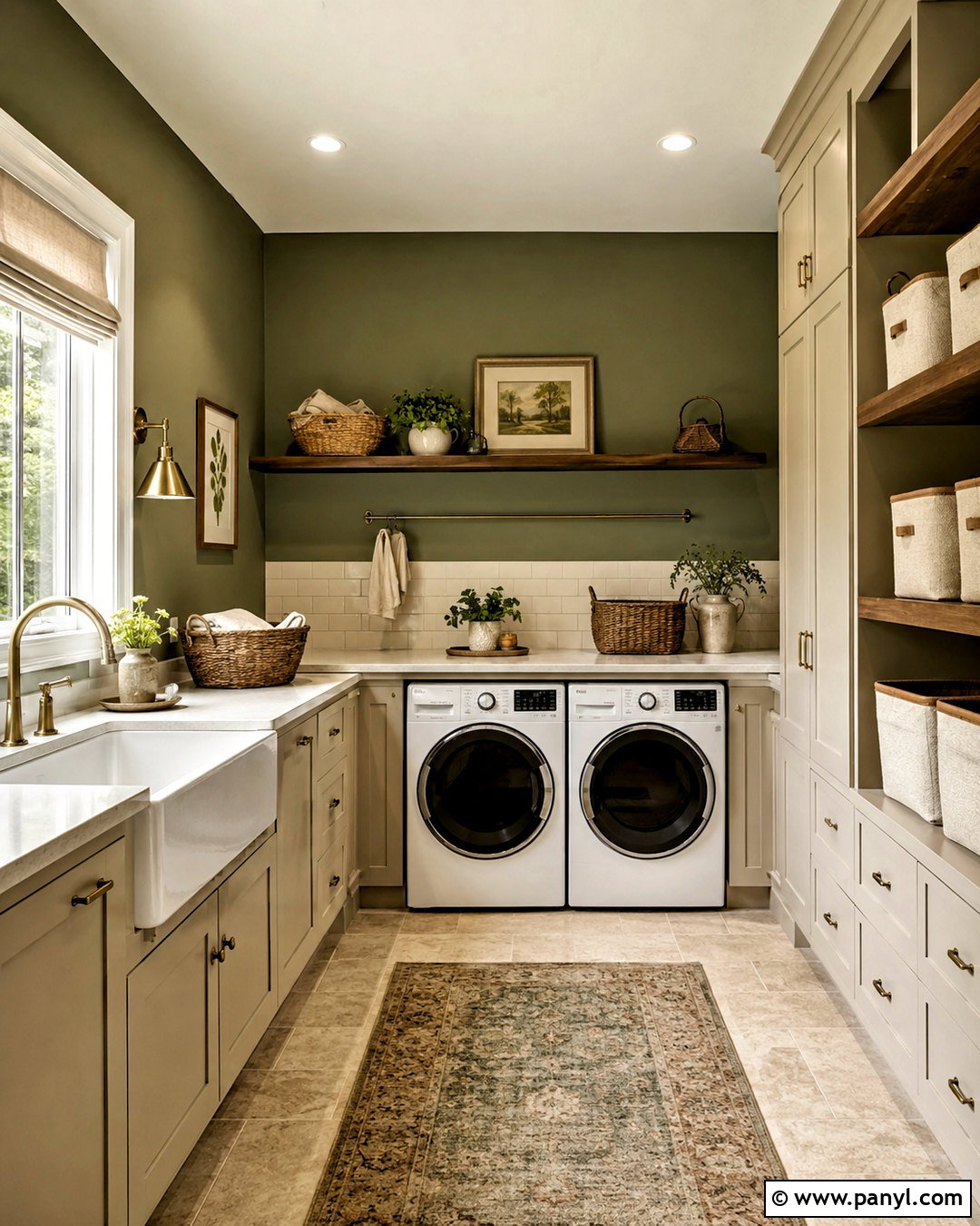 Olive Green Laundry Room Walls - 20 Wall Color For Laundry Room Ideas