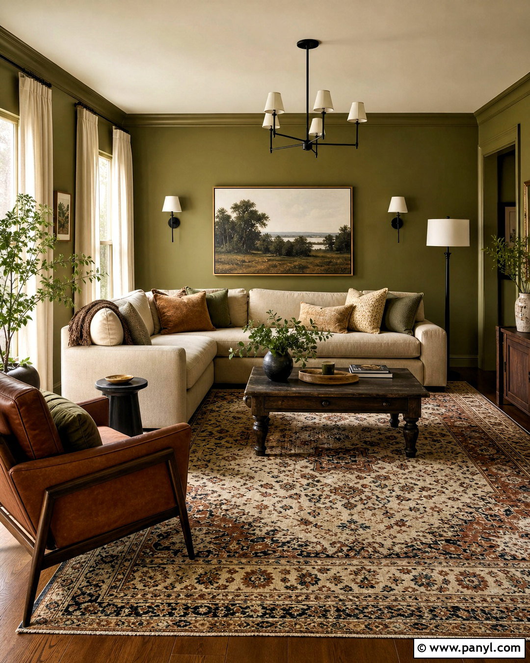 Olive Green Living Room Paint - 20 home painting ideas living room ideas