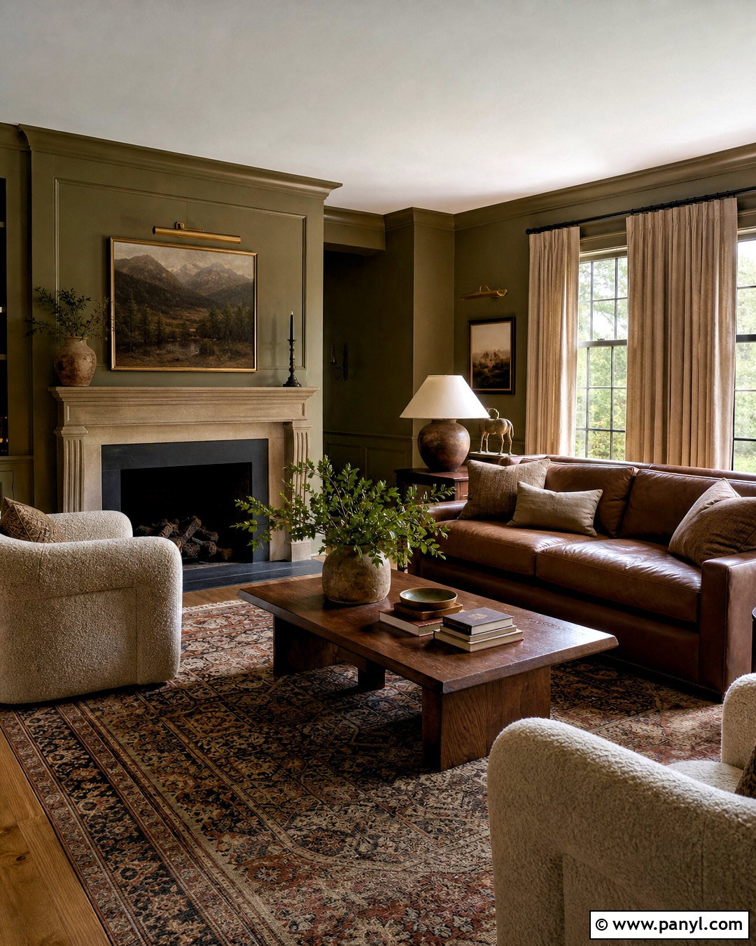 Olive Green Living Room Paint - 20 interior paint colors for living room ideas