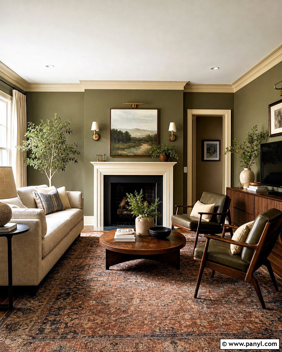 Olive Green Living Room Paint - 20 interior paint ideas living room ideas