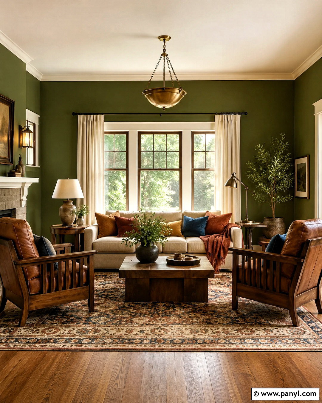 Olive Green Living Room Paint - 20 popular paint colors for living room ideas