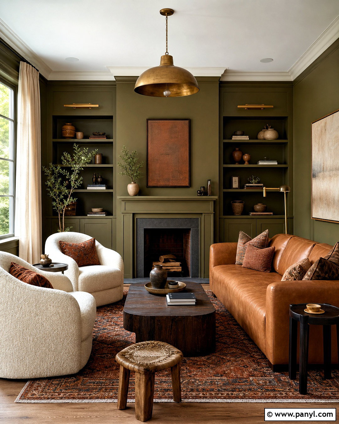 Olive Green Living Room Paint - 20 warm paint colors for home ideas