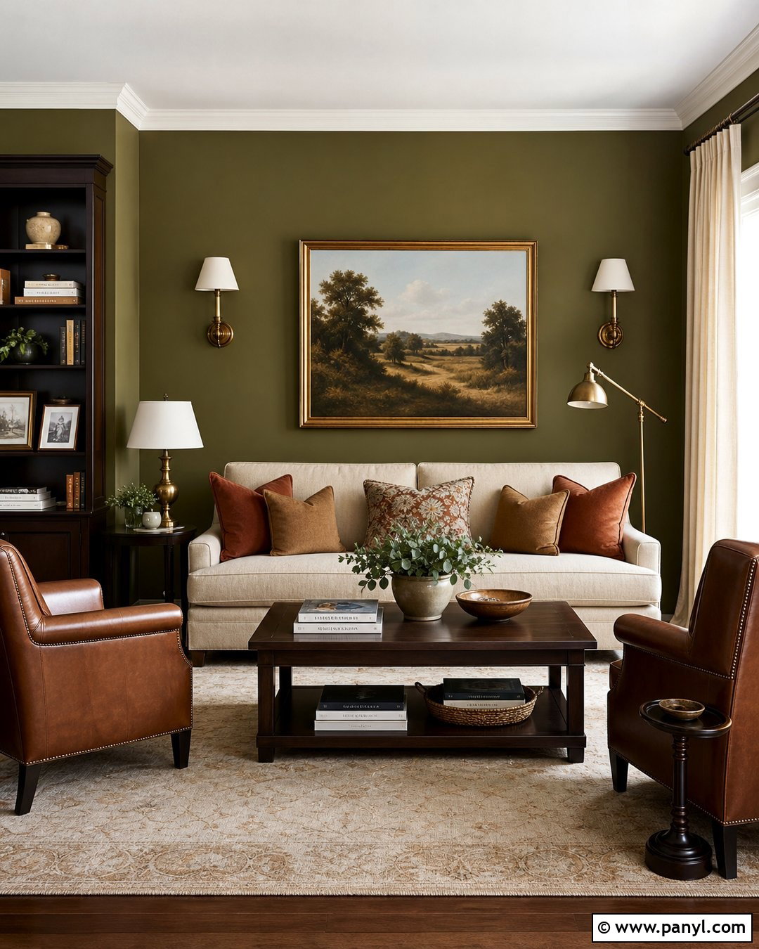 Olive Green Living Room Wall Color - 30 Interior Wall Colors Living Room Ideas