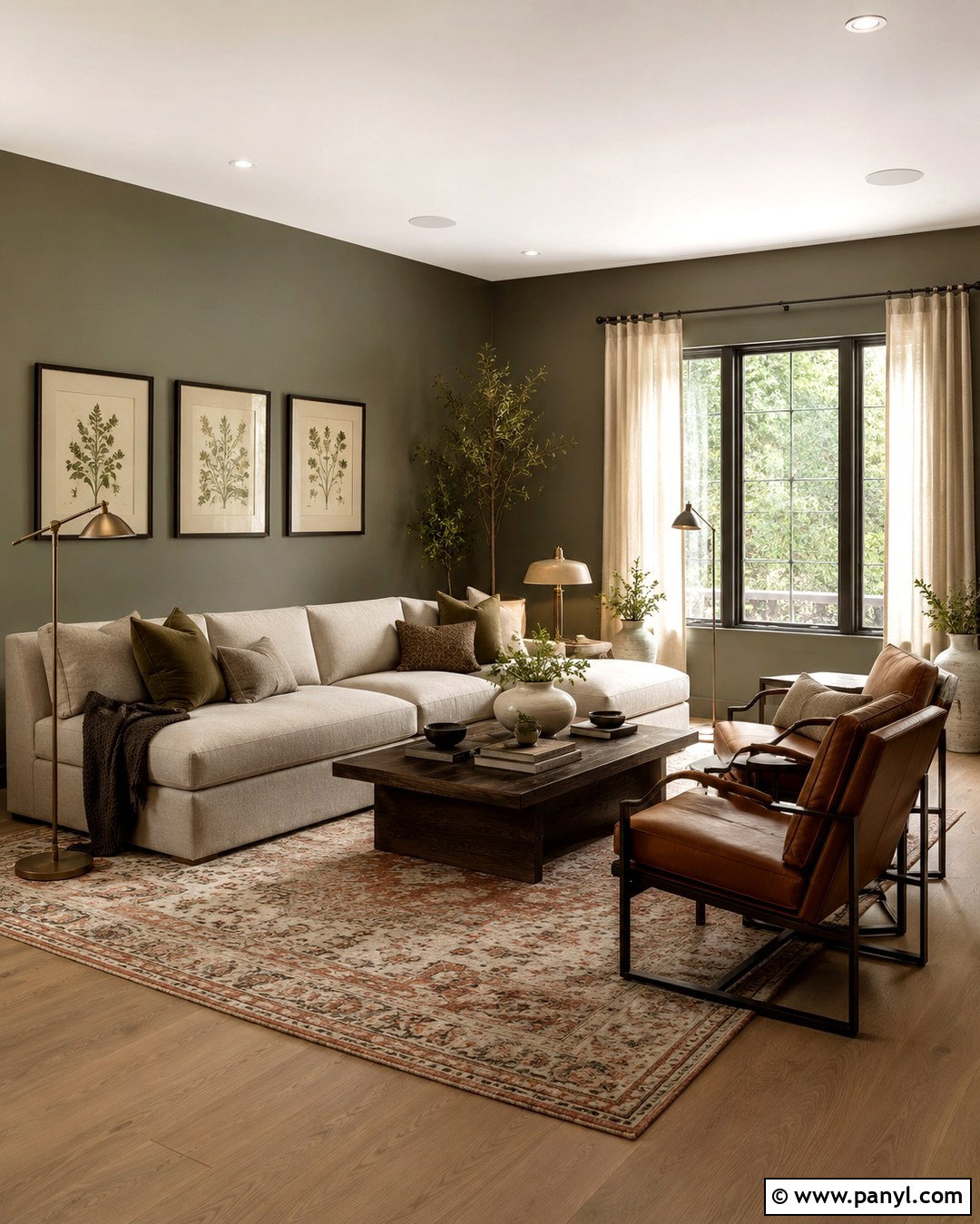 Olive Green Living Room Walls - 20 Living Room Wall Color Ideas Modern Ideas