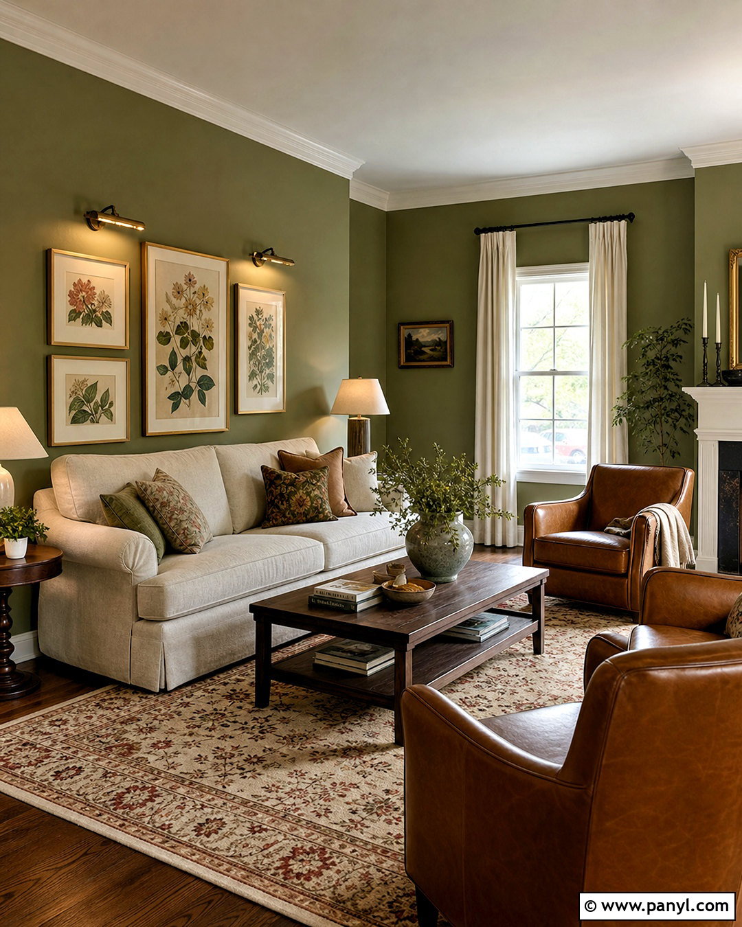 Olive Green Living Room Walls - 20 living room wall paint color ideas