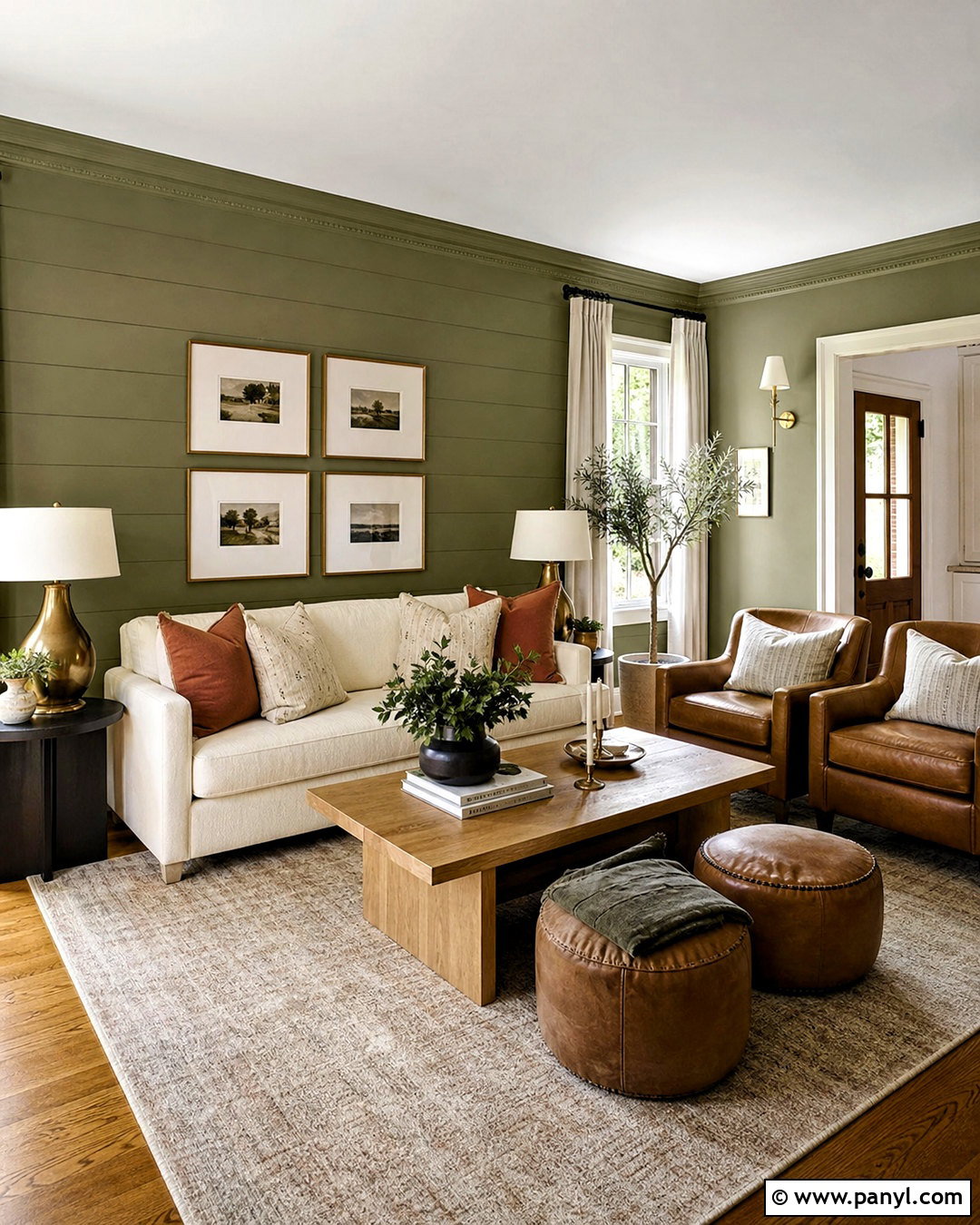 Olive Green Living Room Walls - 20 olive green painted walls