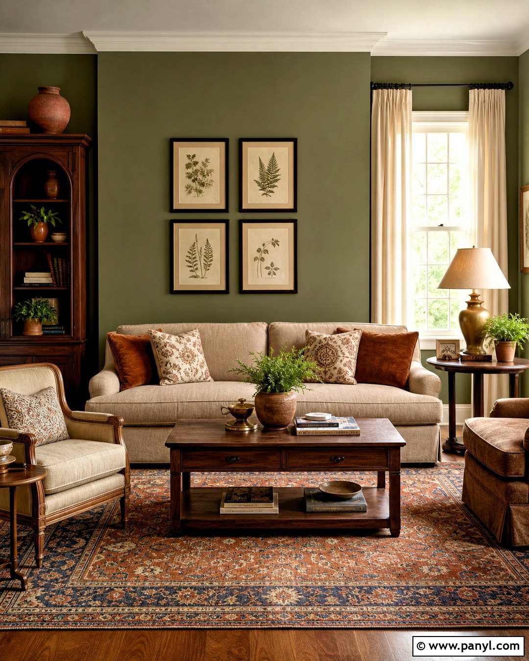 Olive Green Living Room Walls - 20 painting ideas living room wall colors