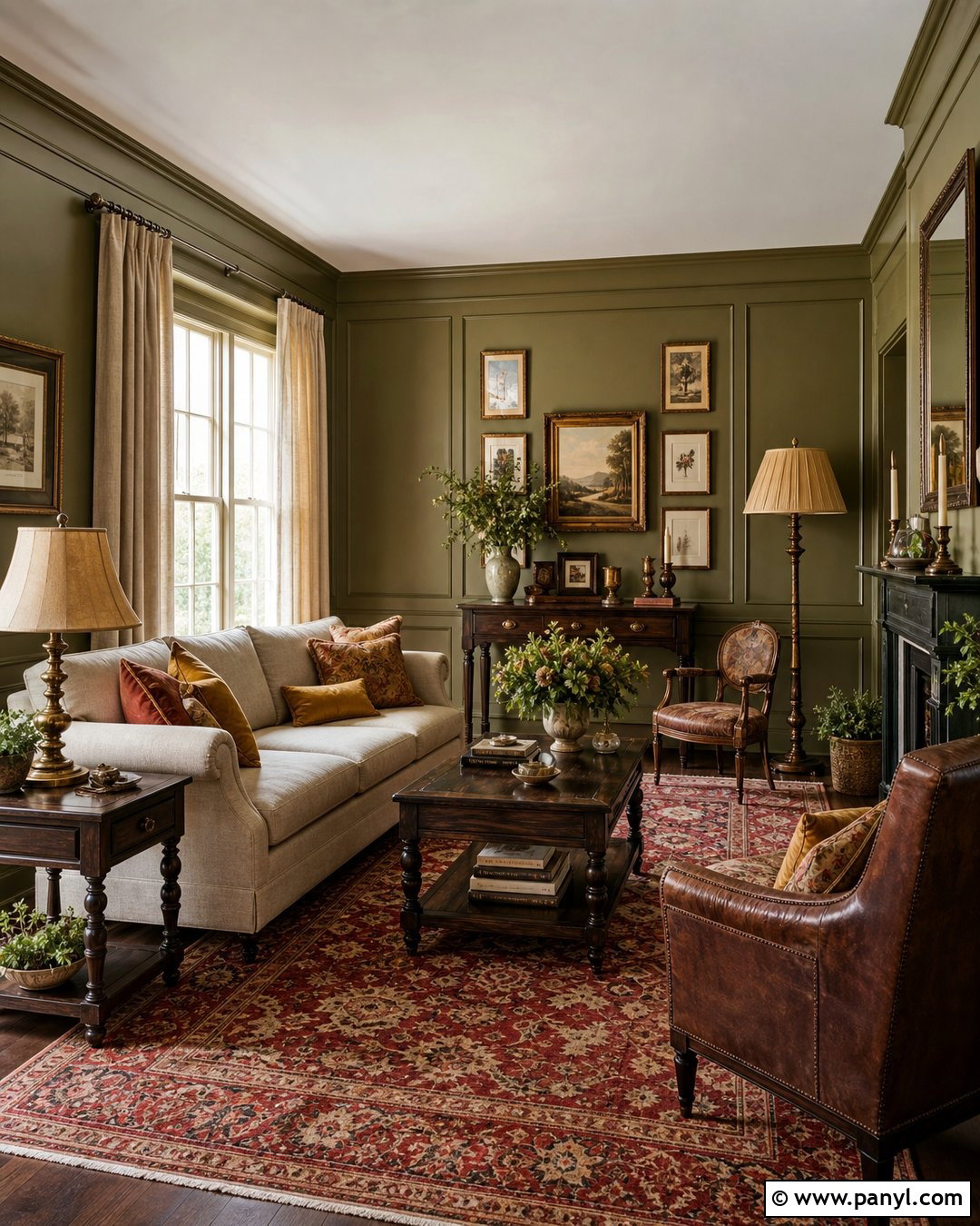 Olive Green Living Room Walls - 30 Paint Ideas For Walls Living Room Ideas