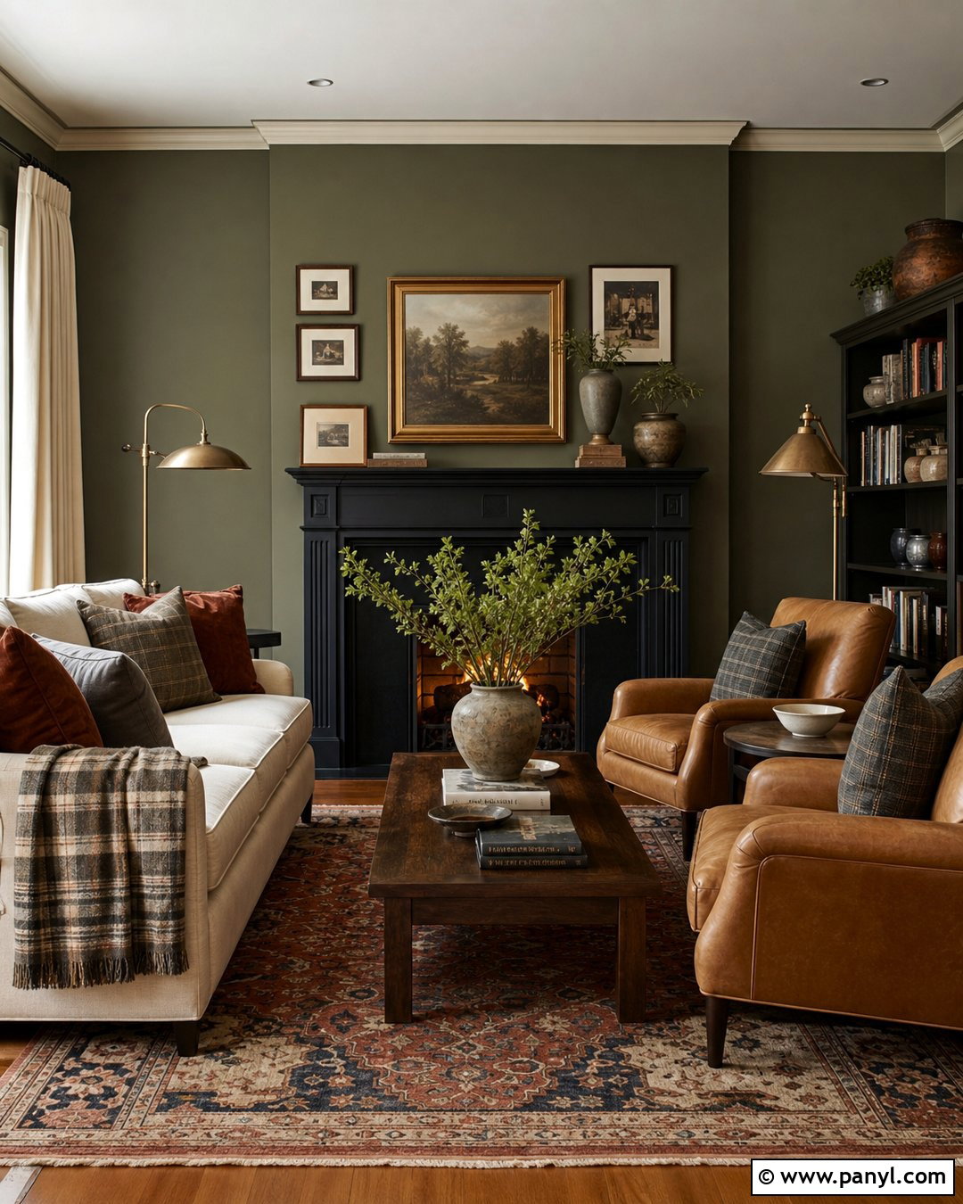 Olive Green Living Room Walls - 45 wall colors for living room ideas