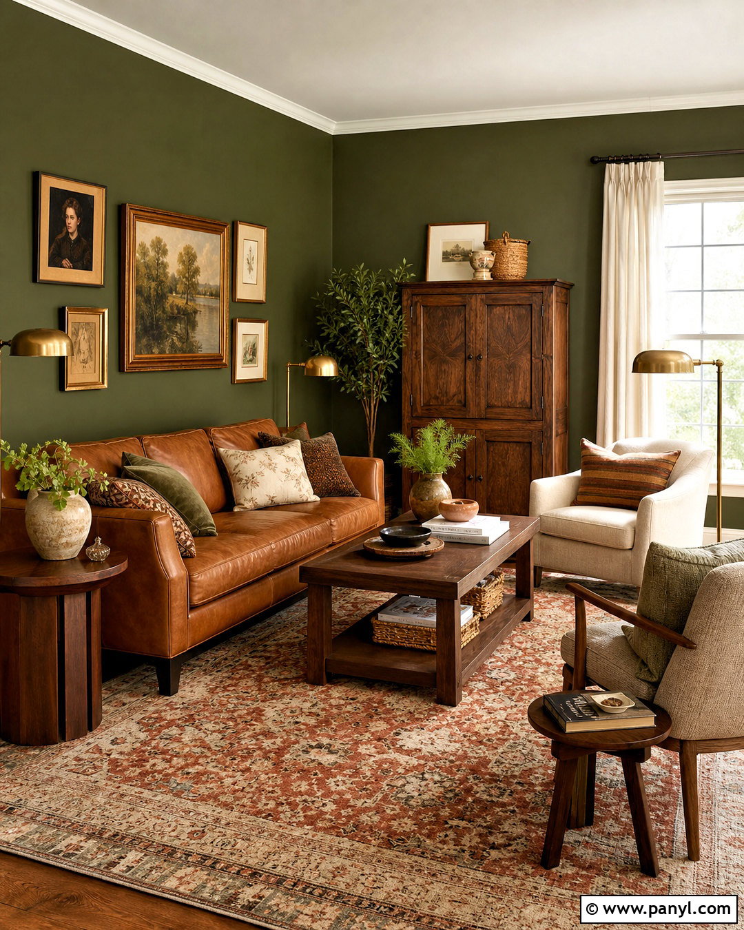 Olive Green Living Room Walls - 20 green living room walls