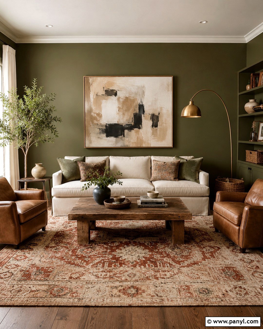 Olive Green Living Room Walls - 20 Green For Living Room Walls