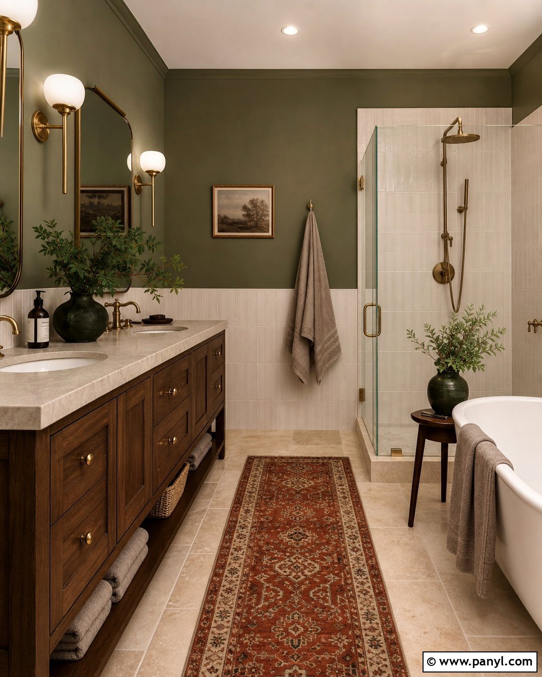 Olive Green Master Bath Walls - 25 Master Bath Wall Color Ideas