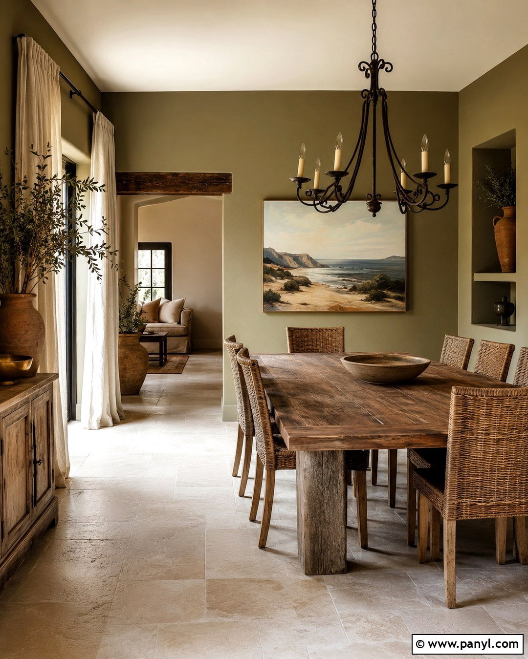 Olive Green Mediterranean Wall Color - 20 Mediterranean Wall Colors