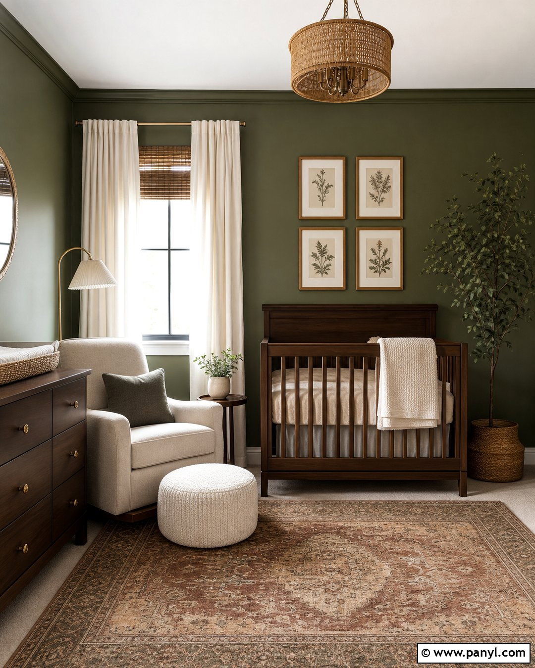 Olive Green Nursery Walls - 30 Nursery Wall Color Ideas