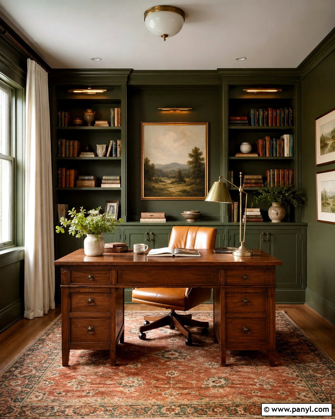 Olive Green Office Walls - 20 Beautiful Painted Walls