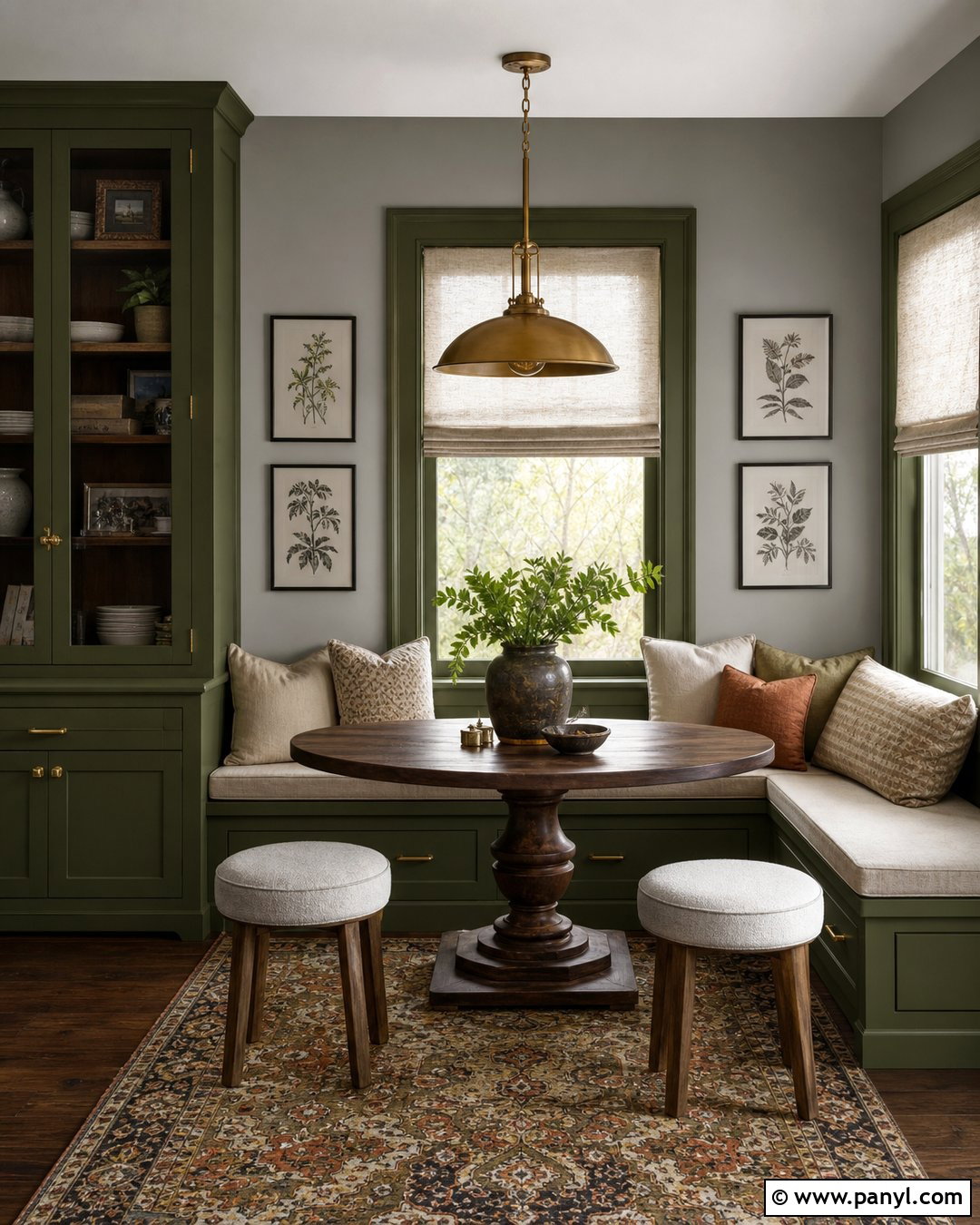 Olive Green Paint With Gray Walls - 20 Paint Colors That Go With Gray Walls
