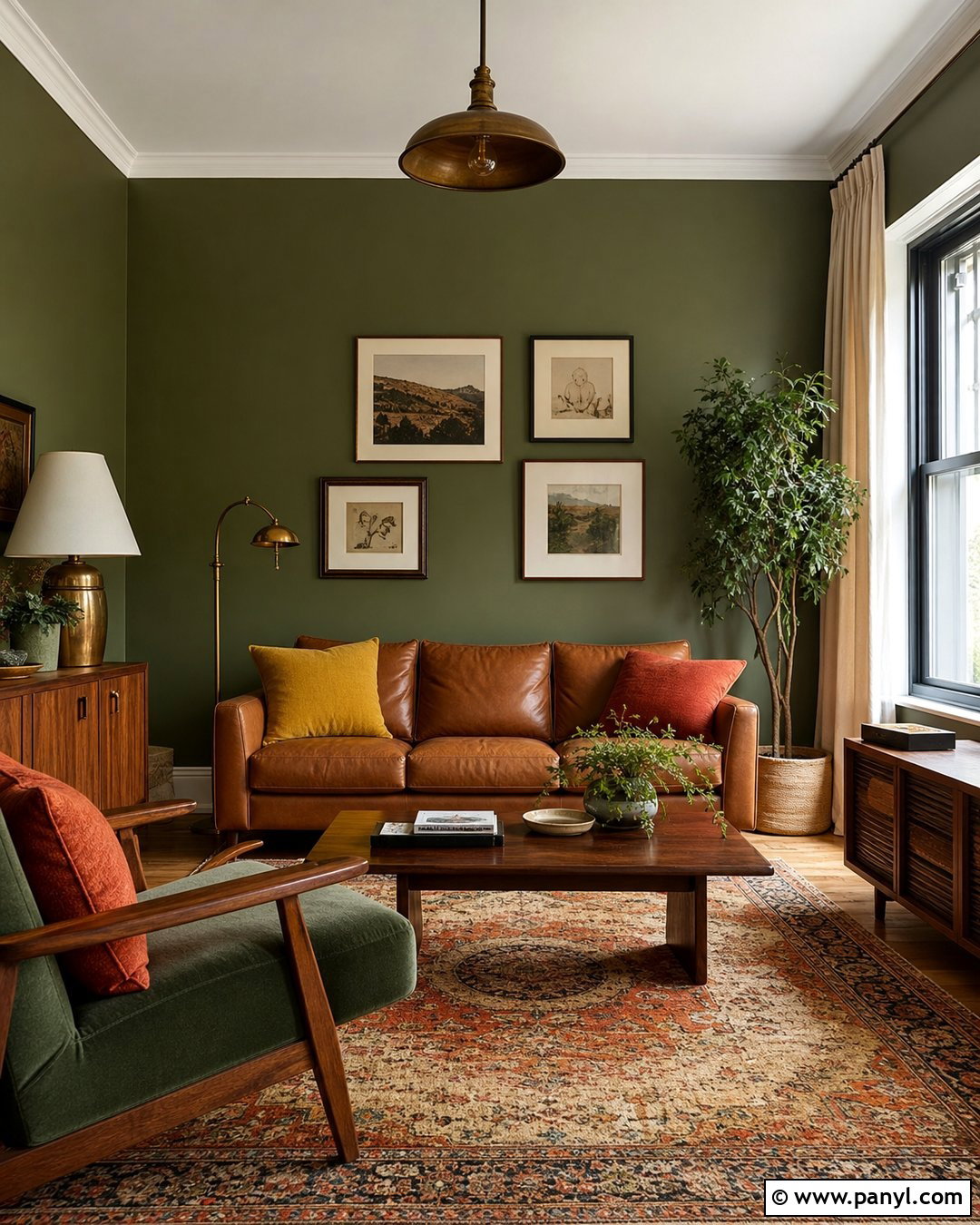 Olive Green Room Walls - 35 Aesthetic Room Wall Color Ideas