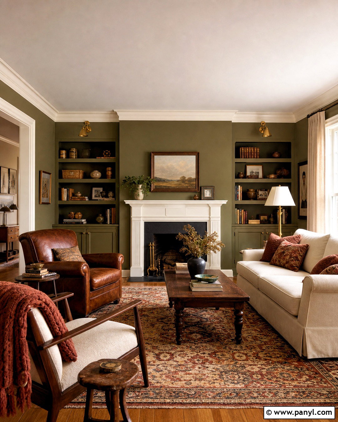 Olive Green Room - 20 colors to paint your room ideas