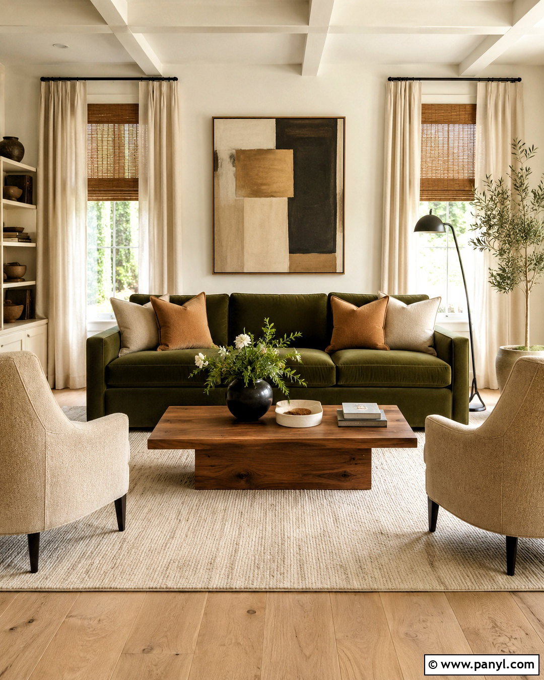 Olive Green Sofa Living Room - 20 olive green living room ideas