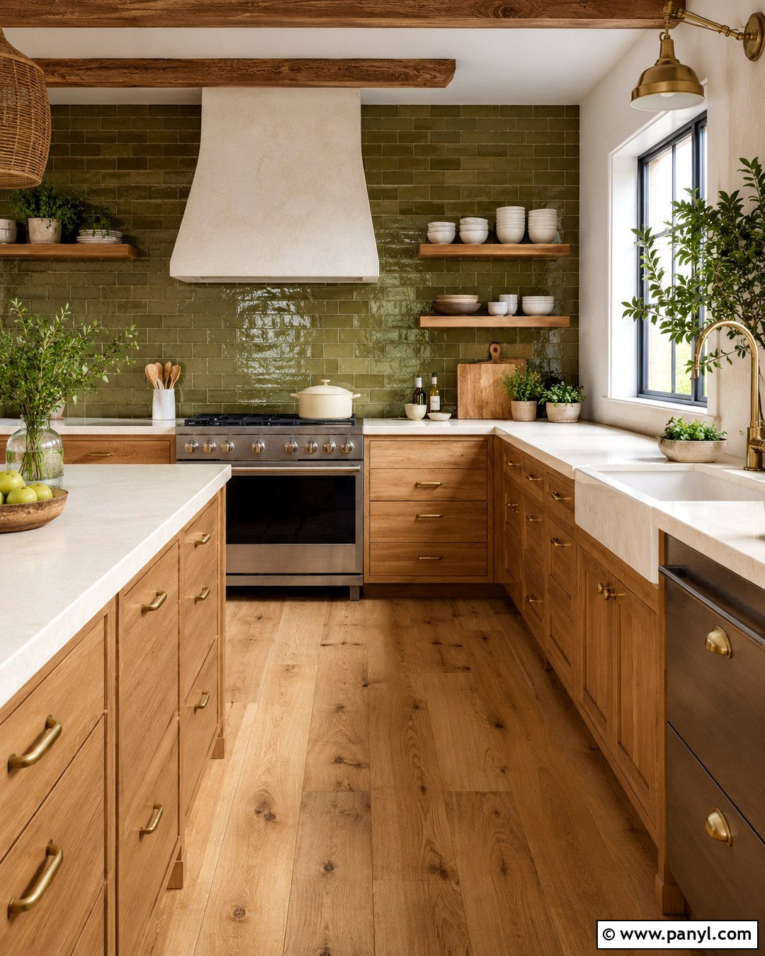 Olive Green Tile Kitchen Accent Wall - 20 Green Tile Accent Wall Ideas