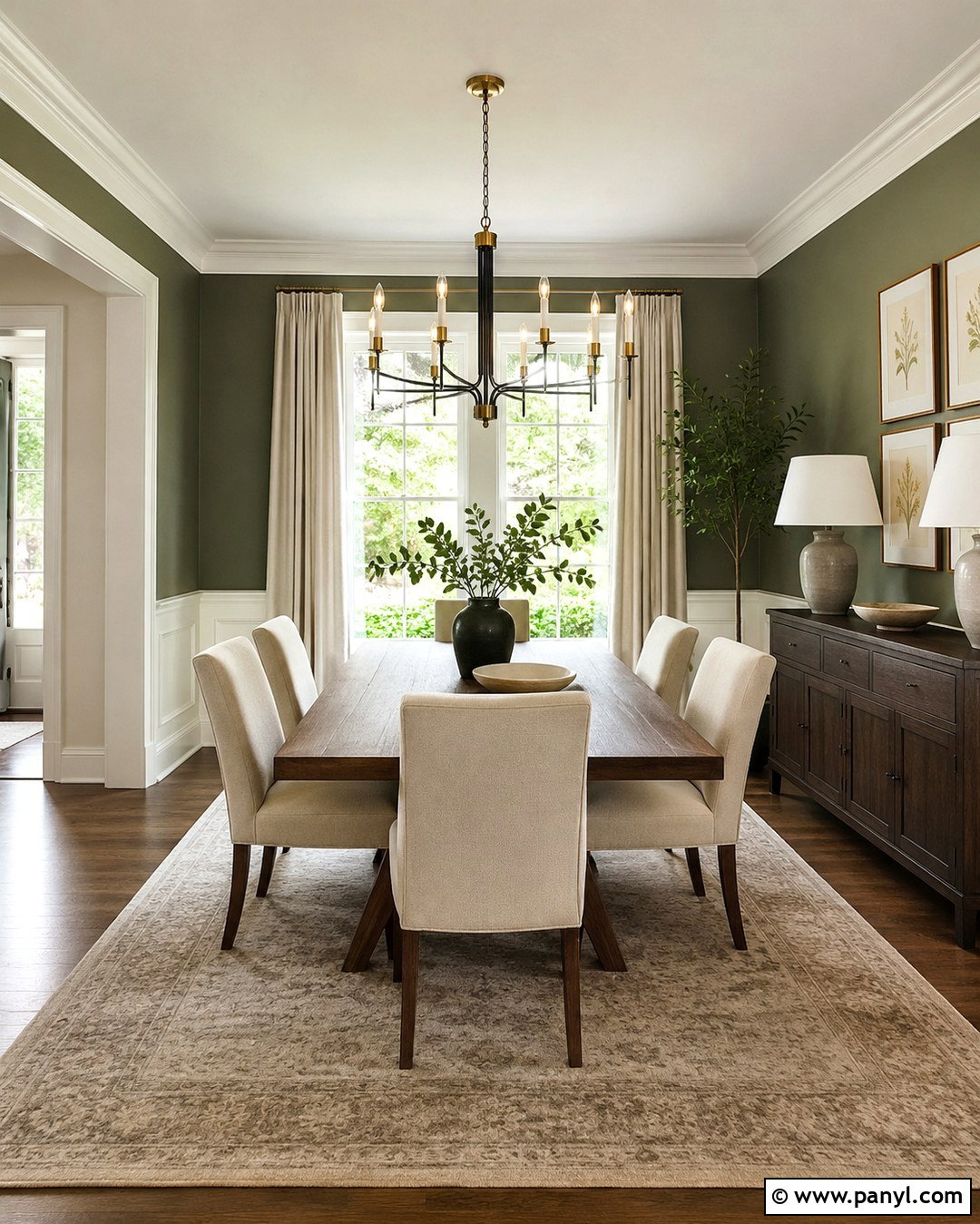 Olive Green Transitional Wall Color - 20 Transitional Wall Colors