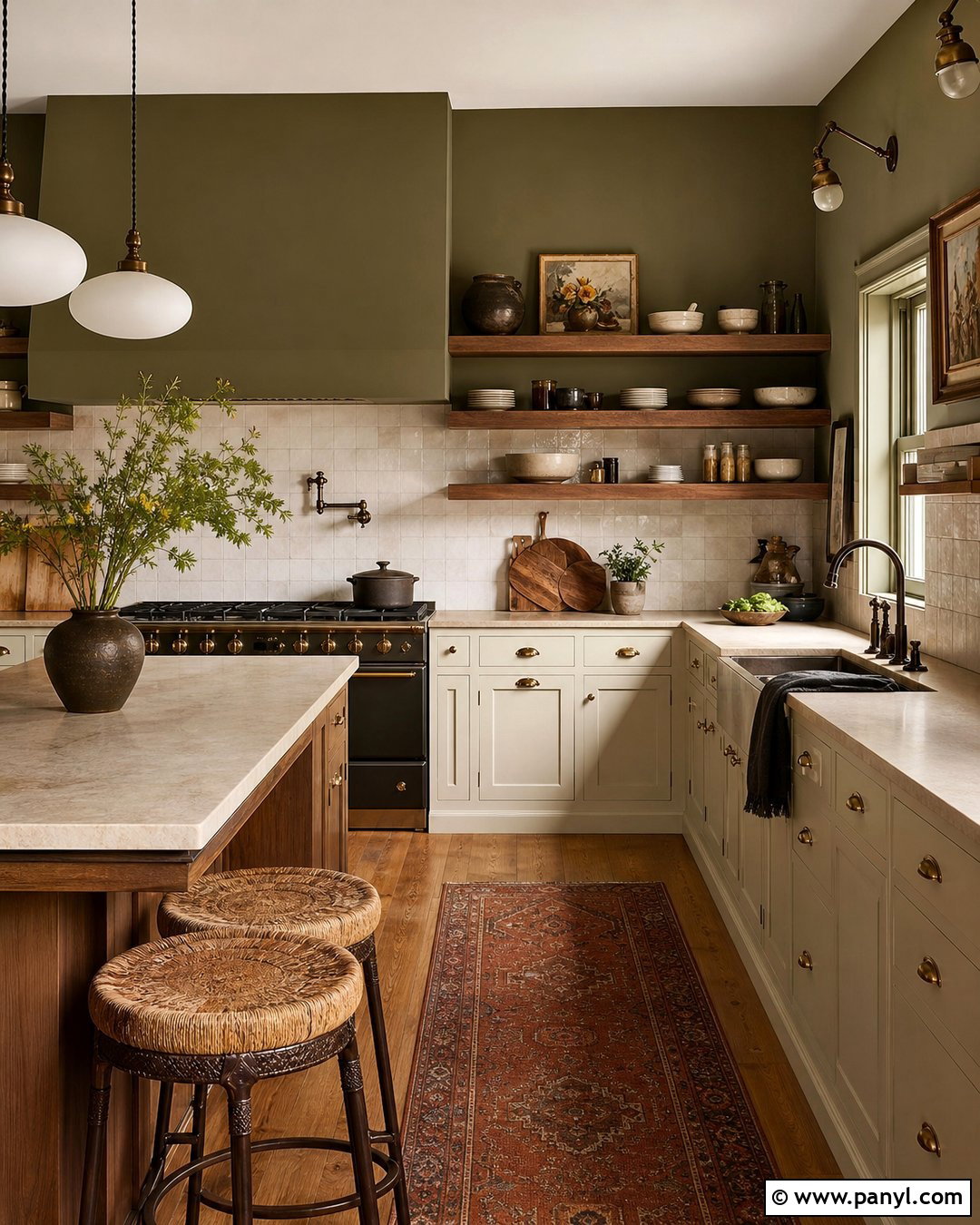 Olive Green Wall Color - 30 Popular Wall Colors