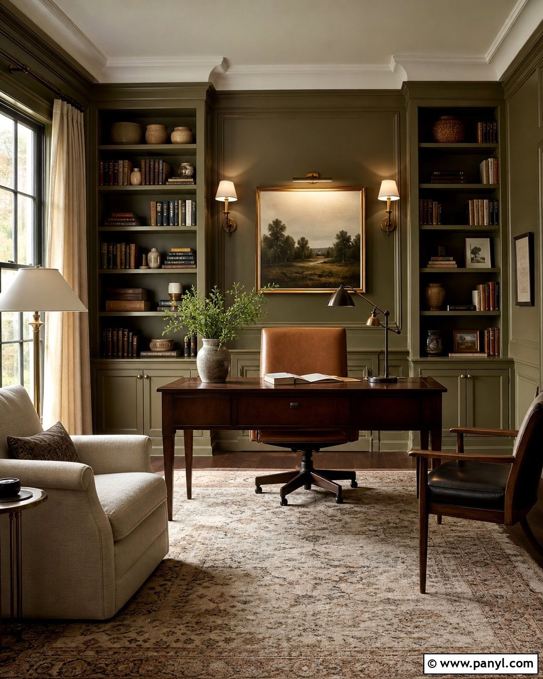 Olive Green Wall Color - 35 Cozy Wall Colors