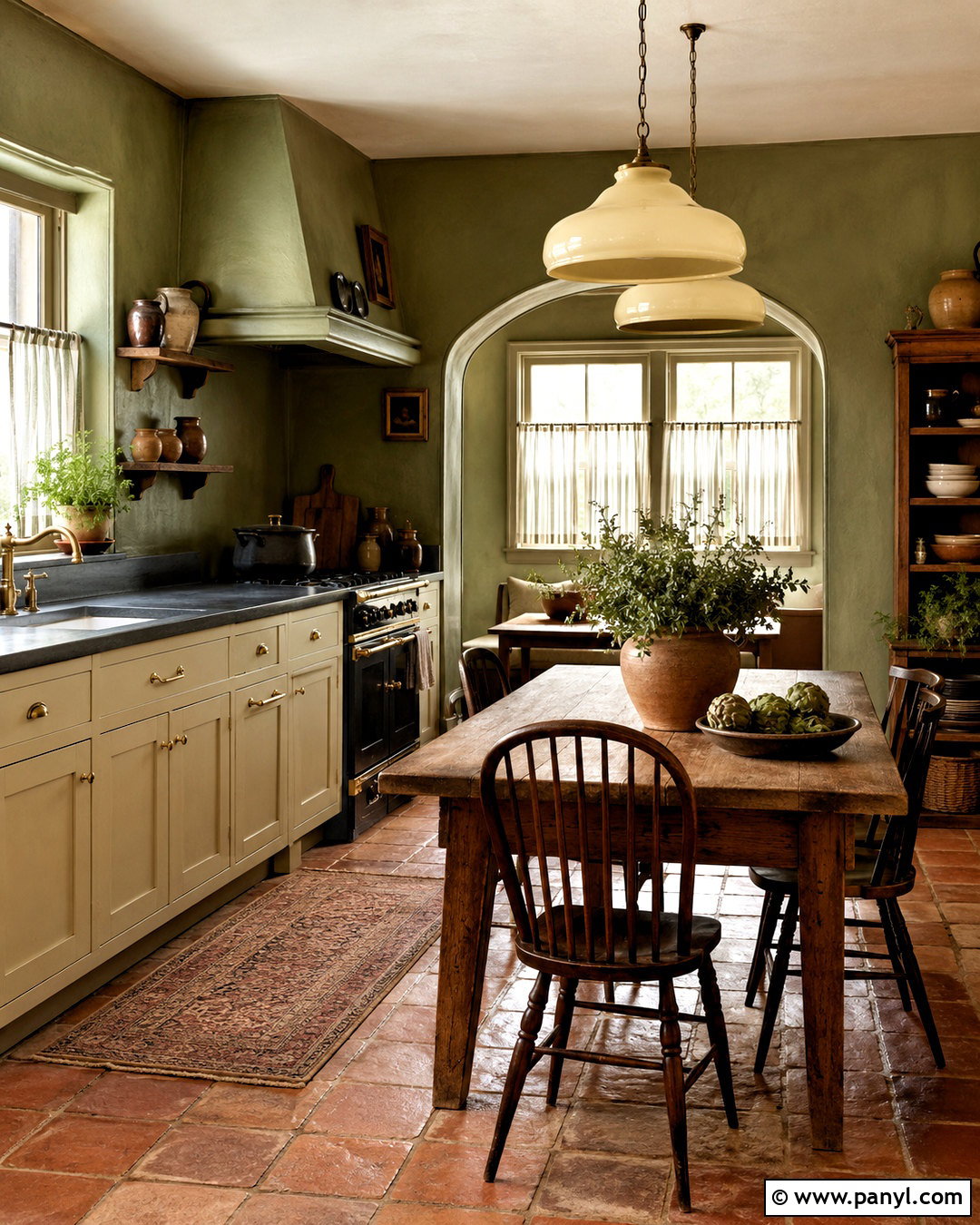 Olive Green Wall Color - 40 Aesthetic Wall Colour Ideas