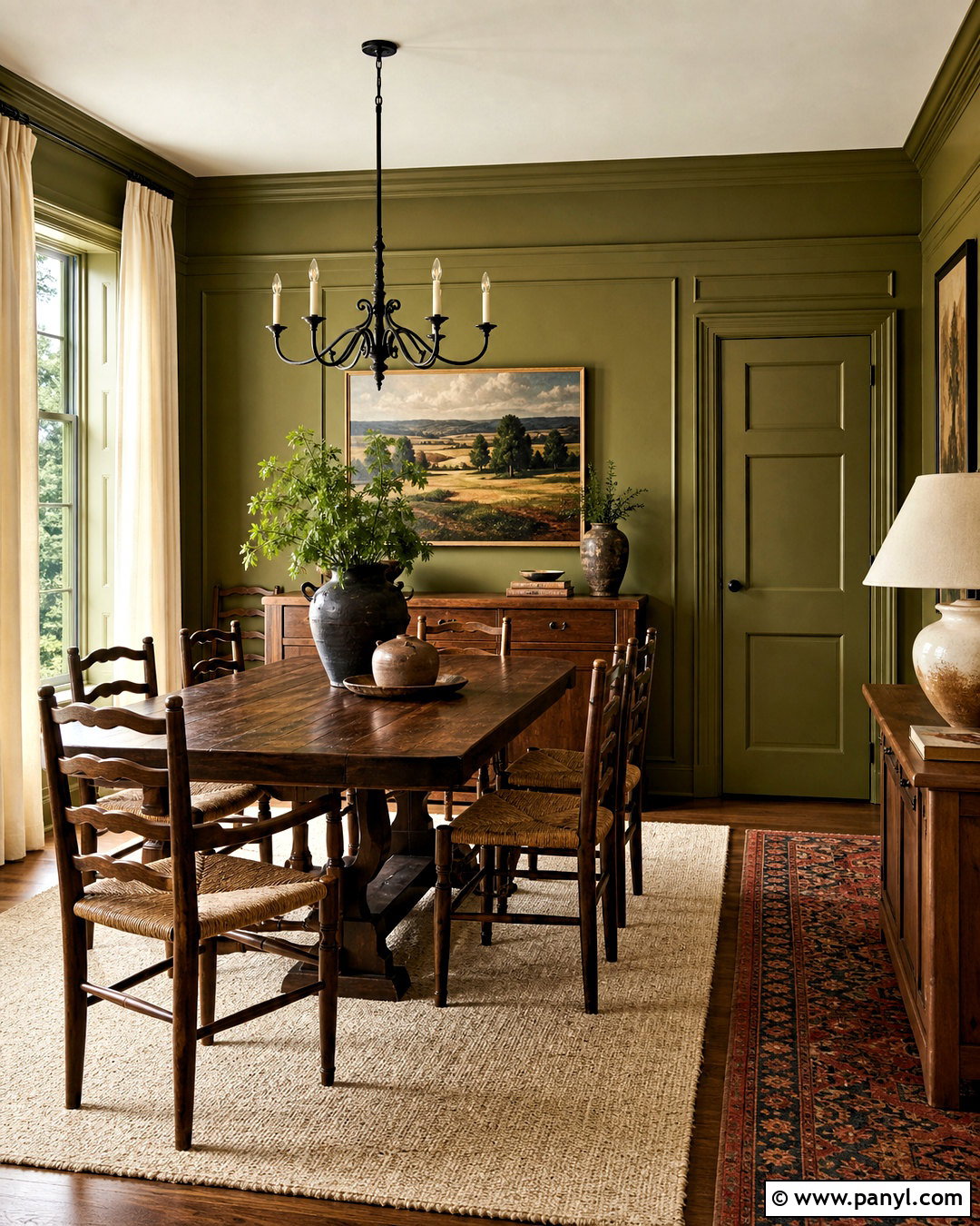 Olive Green Wall Color - 20 interior wall colors